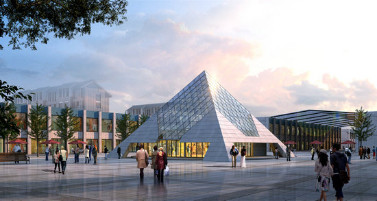 崇文金字塔网架